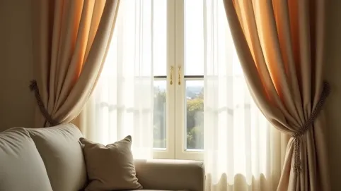 eleganckie nowoczesne zasłony do salonu