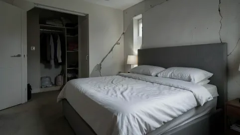 Jak nie powinno stać łóżko w sypialni