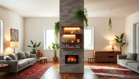 Jak ozdobić słup w salonie