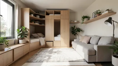 Jak urządzić pokój dzienny z sypialnią w bloku