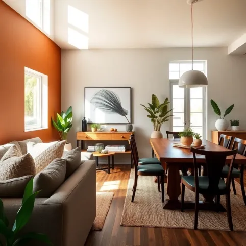 jak urządzić salon z jadalnią