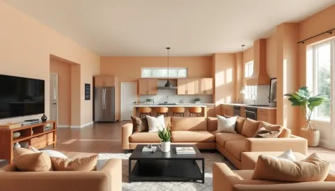 Jaki kolor do salonu z aneksem kuchennym