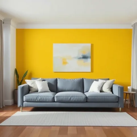 Jaki kolor do żółtego w salonie