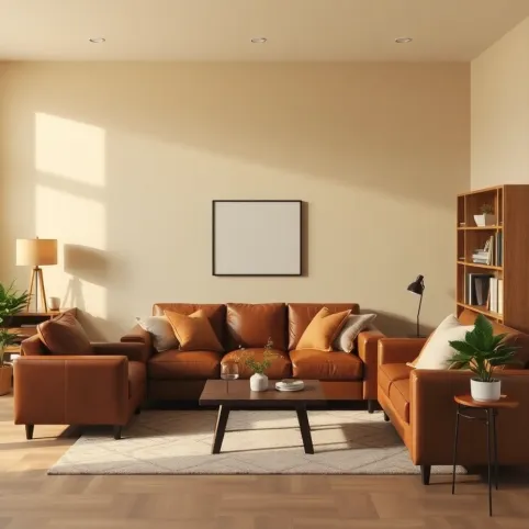 Jaki kolor ścian do brązowych mebli w salonie