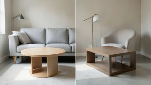 Jaki stół do małego salonu  okrągły czy prostokątny