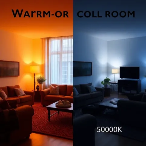 Jakie światło do salonu ciepłe czy zimne