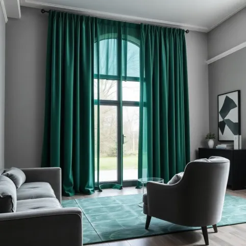 Jakie zasłony do szarego salonu