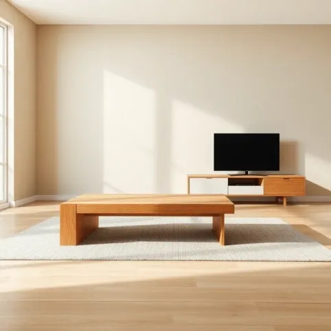 Kolor ścian do mebli dębowych w salonie