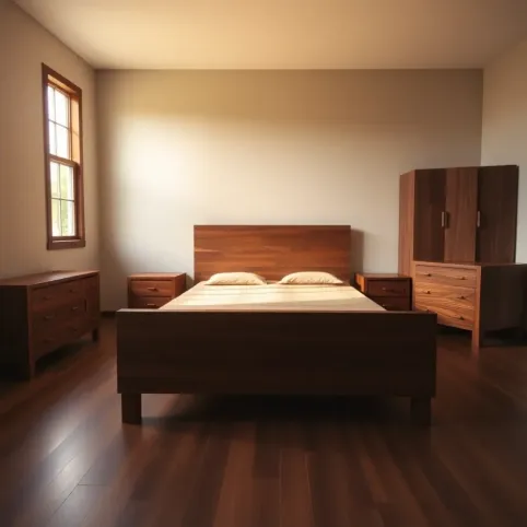 Meble z litego drewna do sypialni