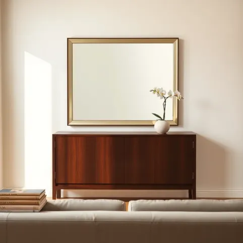 Na jakiej wysokości powiesić lustro w salonie