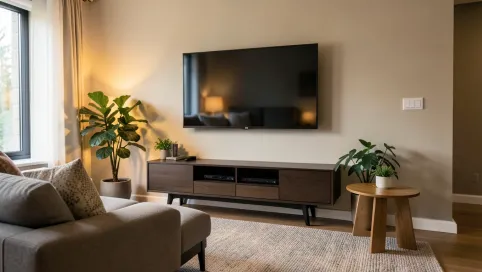 Na jakiej wysokości telewizor w salonie
