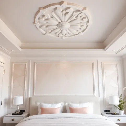 Nowoczesna sztukateria w sypialni