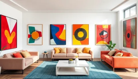 Nowoczesne grafiki do salonu