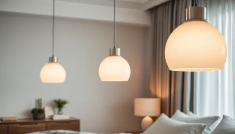 Nowoczesne lampy wiszące do sypialni
