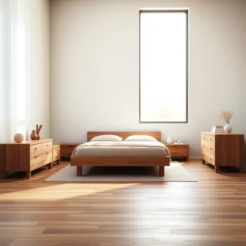Nowoczesne meble drewniane do sypialni
