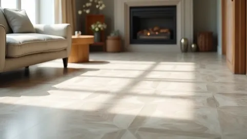 Nowoczesne płytki podłogowe do salonu