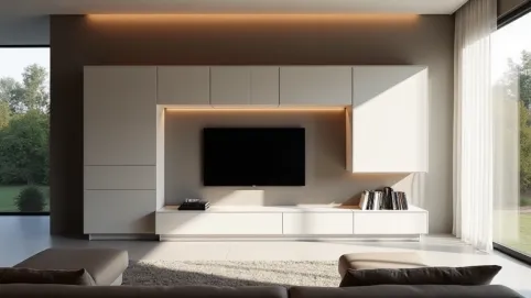 Nowoczesne szafki wiszące do salonu