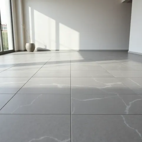 Podłoga w salonie z płytek