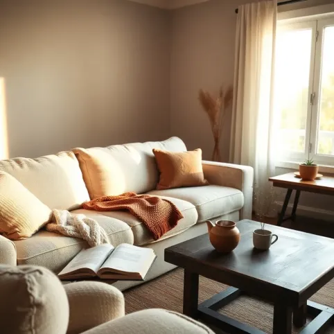 Przytulny salon w domu