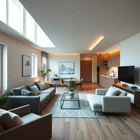 Salon 20m2 z aneksem