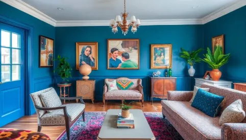 Salon eklektyczny inspiracje