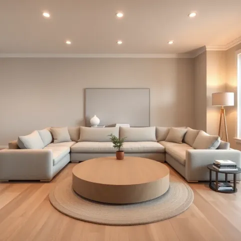 Salon szaro beżowy inspiracje