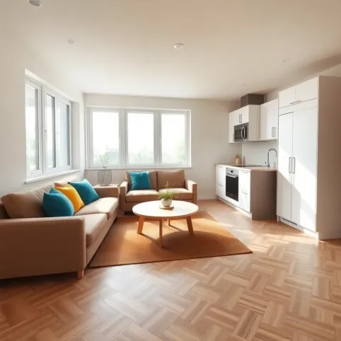 salon z aneksem 20m2