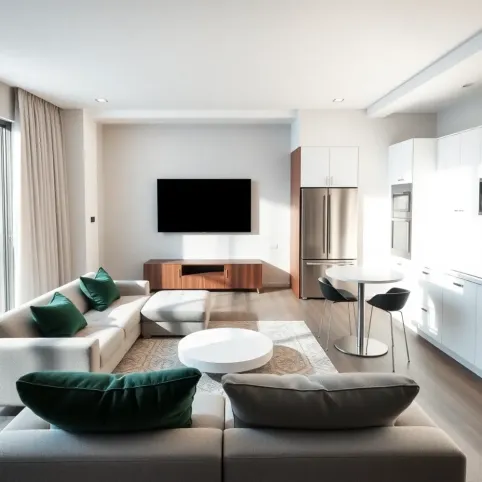 Salon z aneksem 27m2