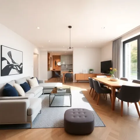 Salon z jadalnią 40m2