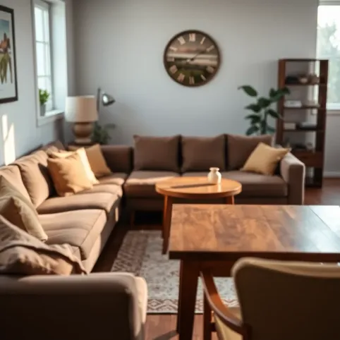 Salon z narożnikiem i stołem aranżacje