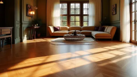 Salon z parkietem inspiracje