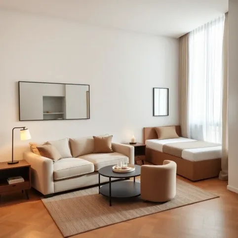 Salon z Sypialnia 16m2