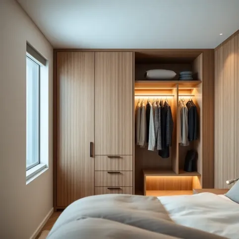 Wymiary garderoby w sypialni
