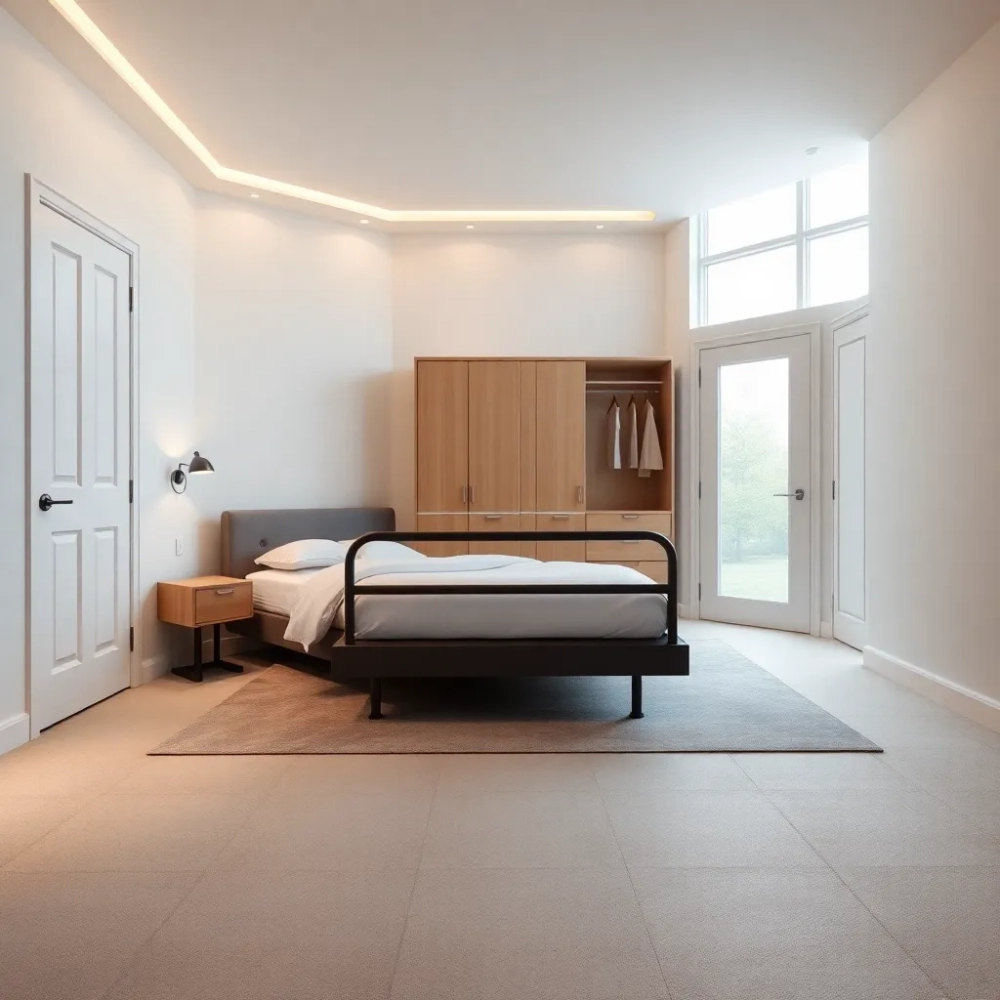 Sypialnia dla osoby niepełnosprawnej