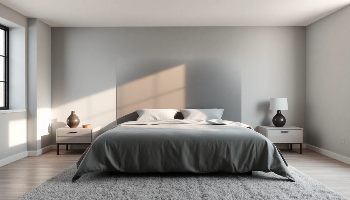 Sypialnia szara inspiracje